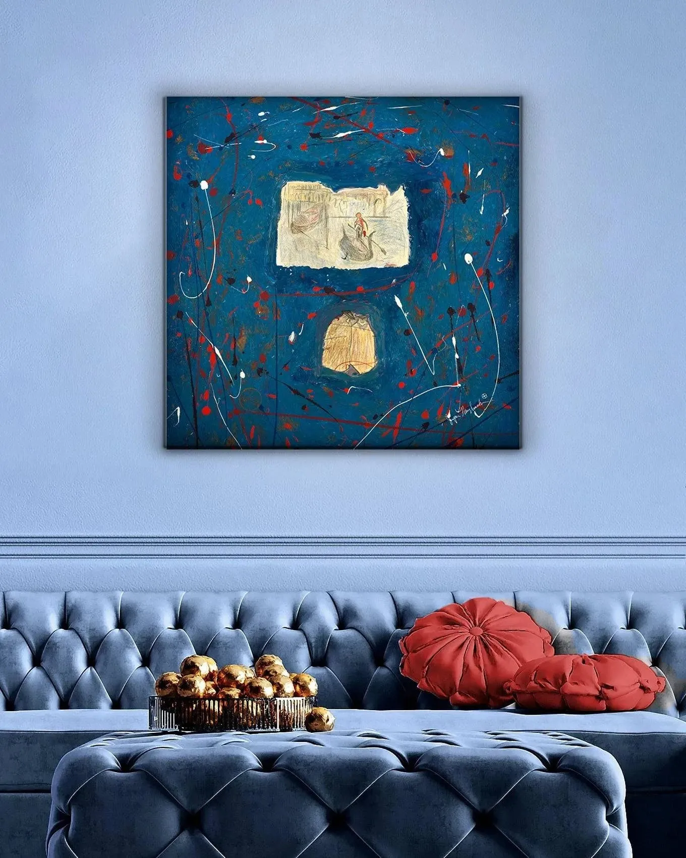 Venice Starburst  (Embellished-Hand Signed by the Artist)