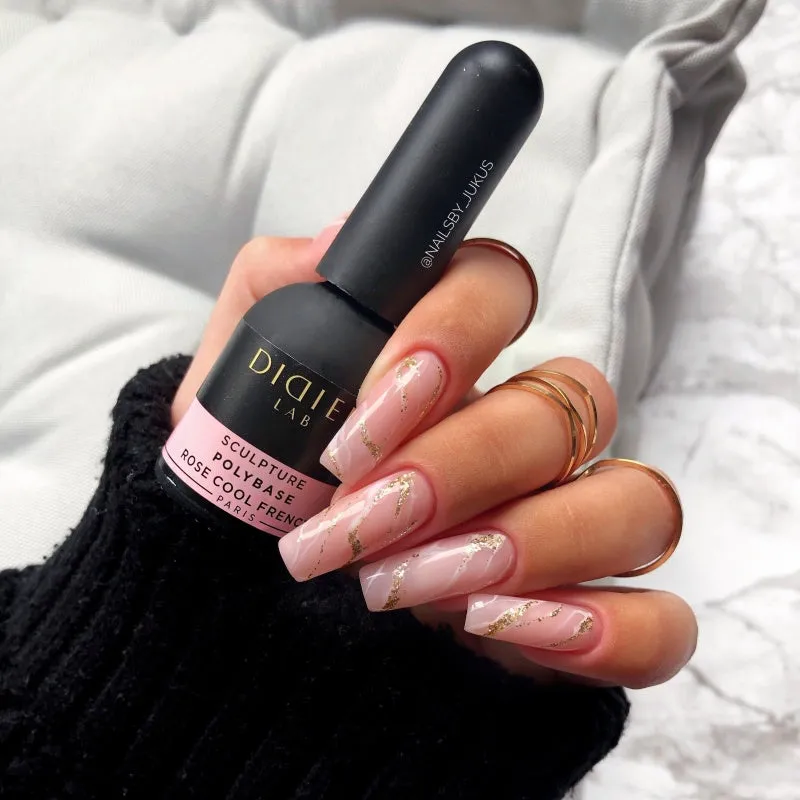 Vernis Gel Sculpture Polybase Rose Cool French Didier Lab 10ml