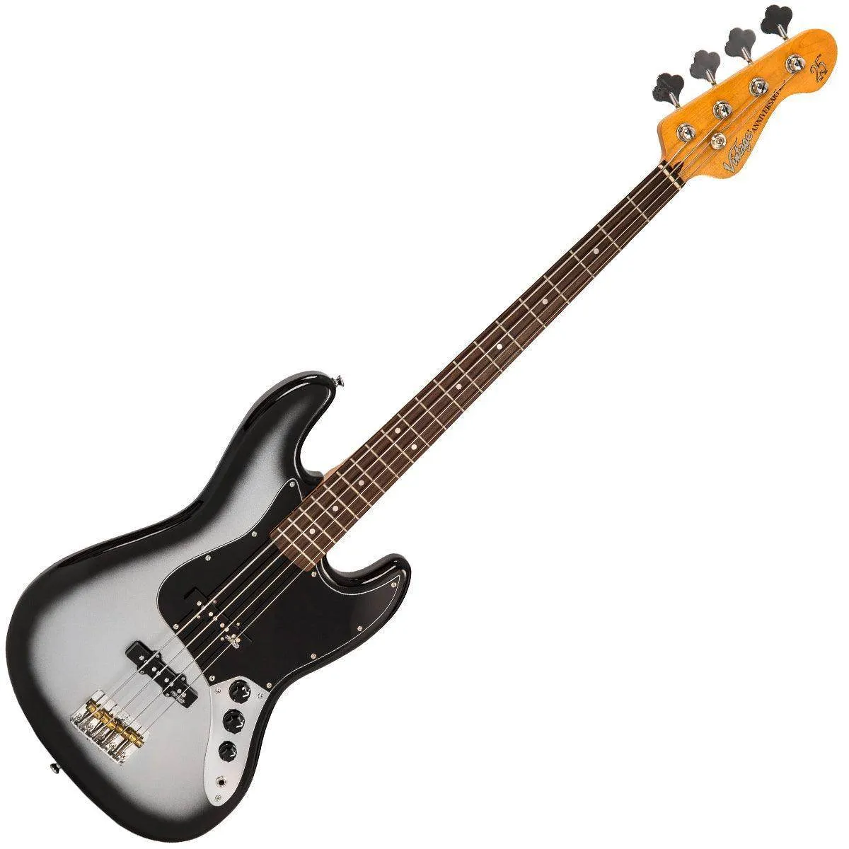 Vintage 25th Anniversary Series VJ74 Edition 2 Bass ~ Silver Burst