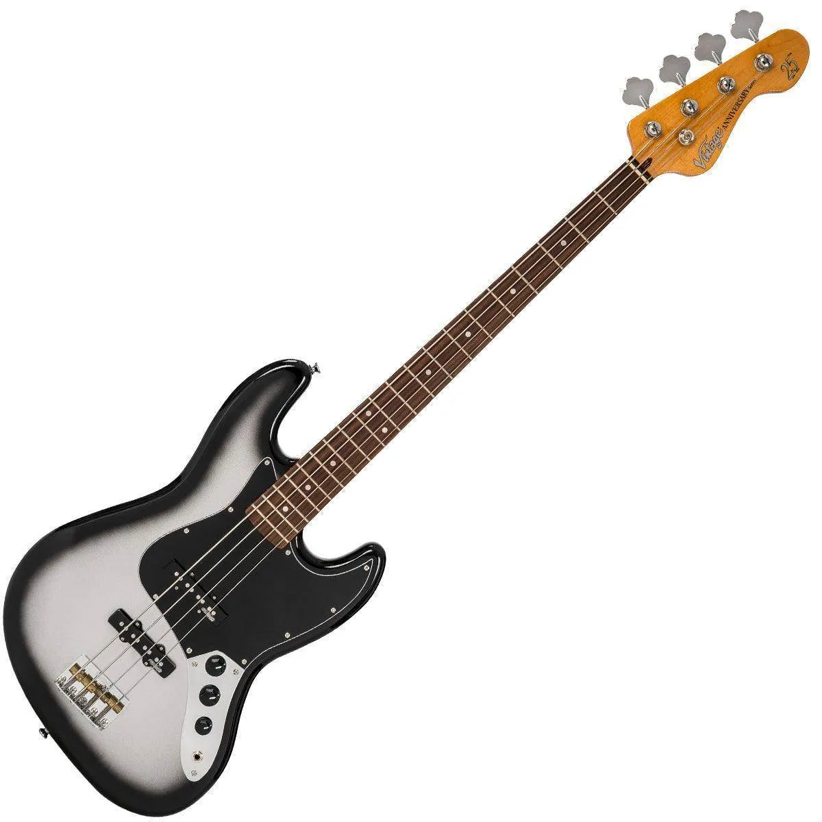 Vintage 25th Anniversary Series VJ74 Edition 2 Bass ~ Silver Burst