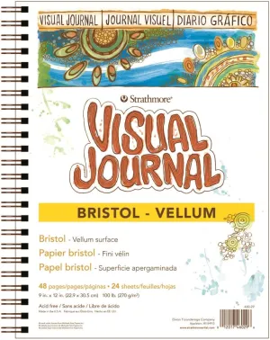 Visual Journal, Bristol Vellum - 9" x 12"