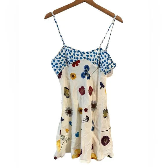 ✨VRG GIRL✨Love Language Bias Cut Mini Dress in Floral