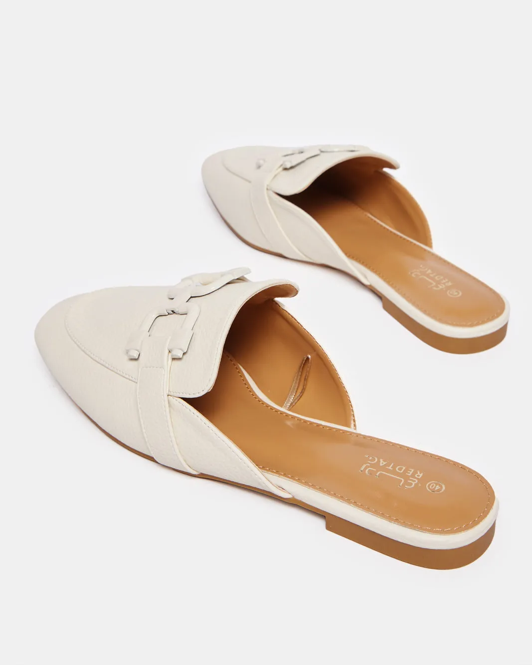 Women White Embellished Loafer