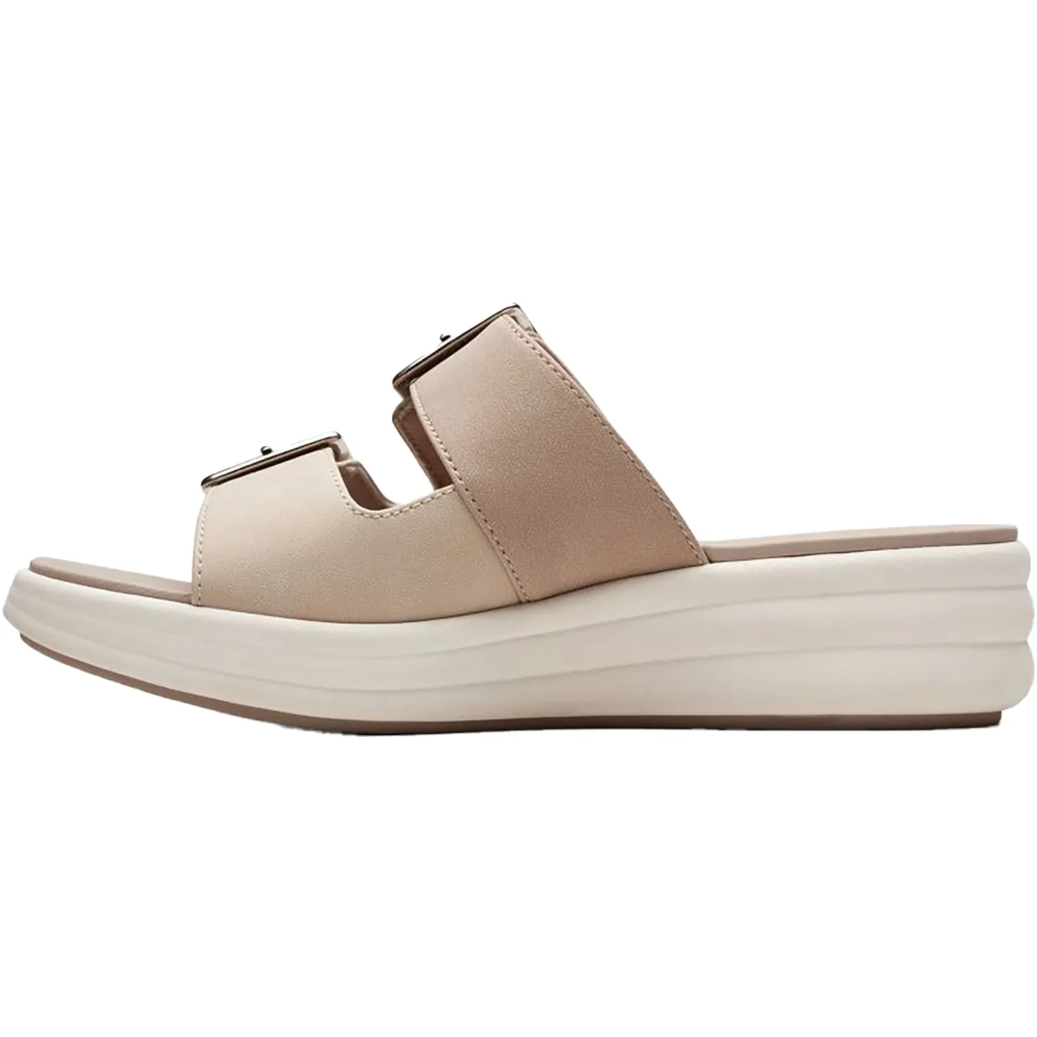 Women's Clarks Cloudsteppers Drift Buckle Sand Combi Synthetic
