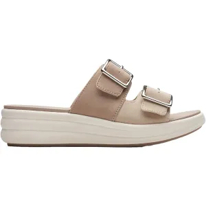 Women's Clarks Cloudsteppers Drift Buckle Sand Combi Synthetic