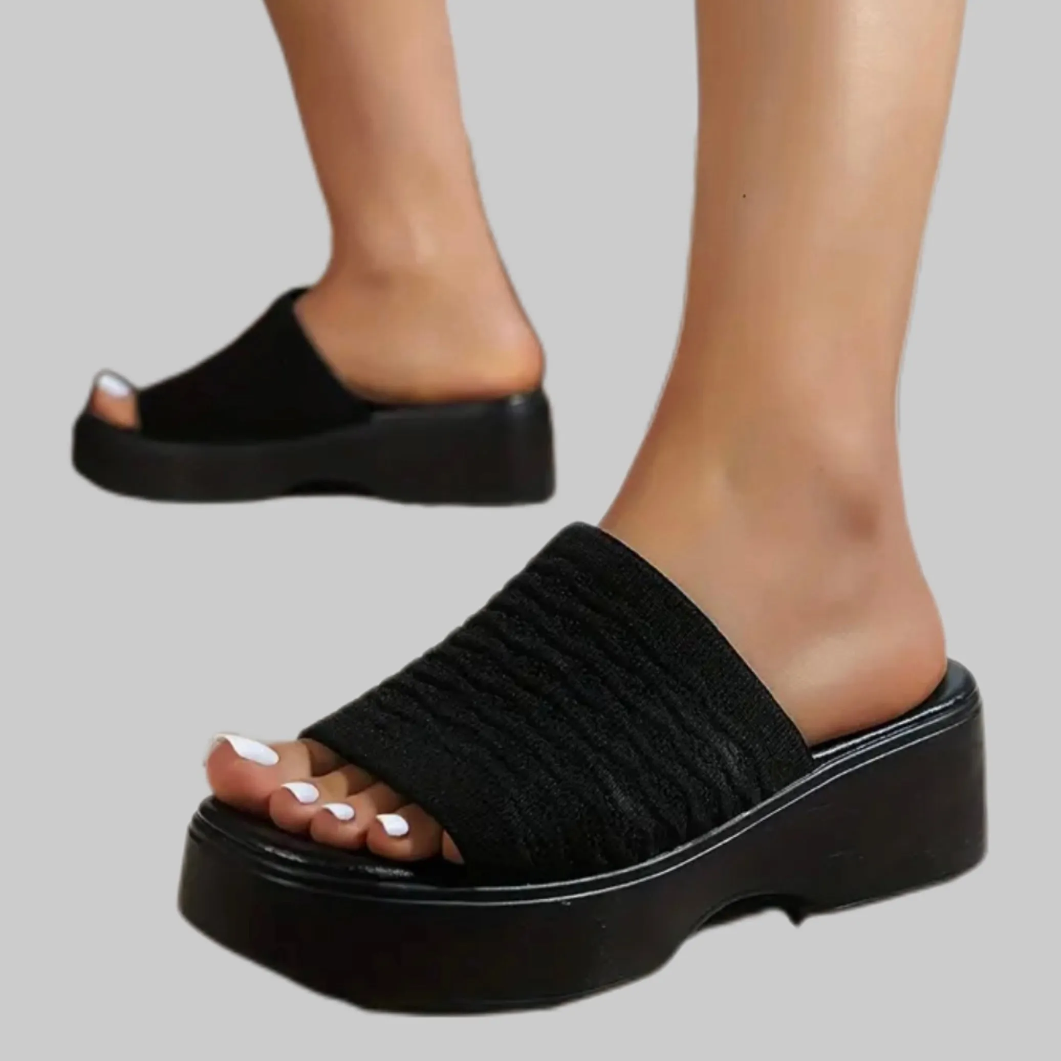 Women's Wedge Heel Slides Sandals