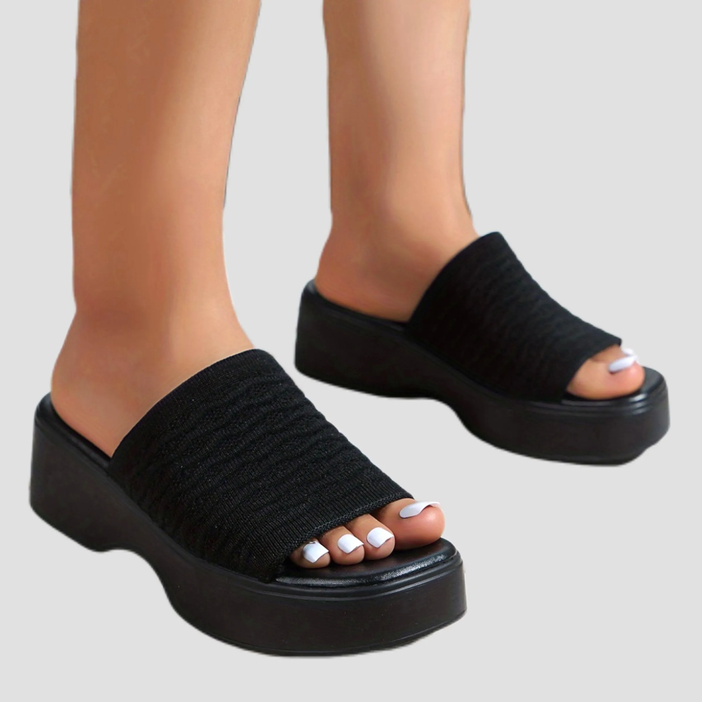 Women's Wedge Heel Slides Sandals