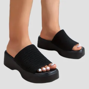 Women's Wedge Heel Slides Sandals