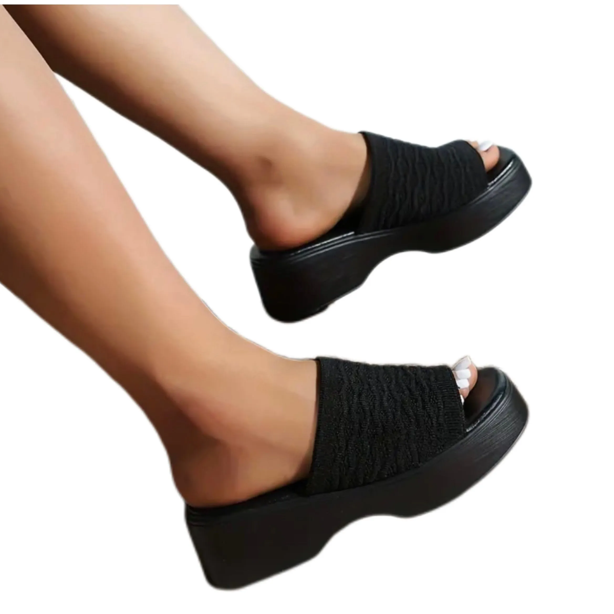 Women's Wedge Heel Slides Sandals