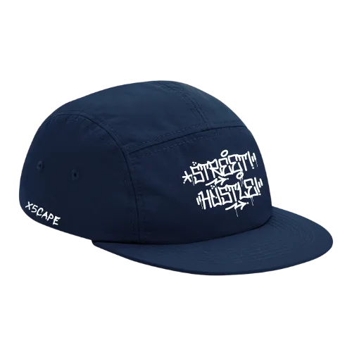X5CAPE Street Hustle Canvas Cap - Navy