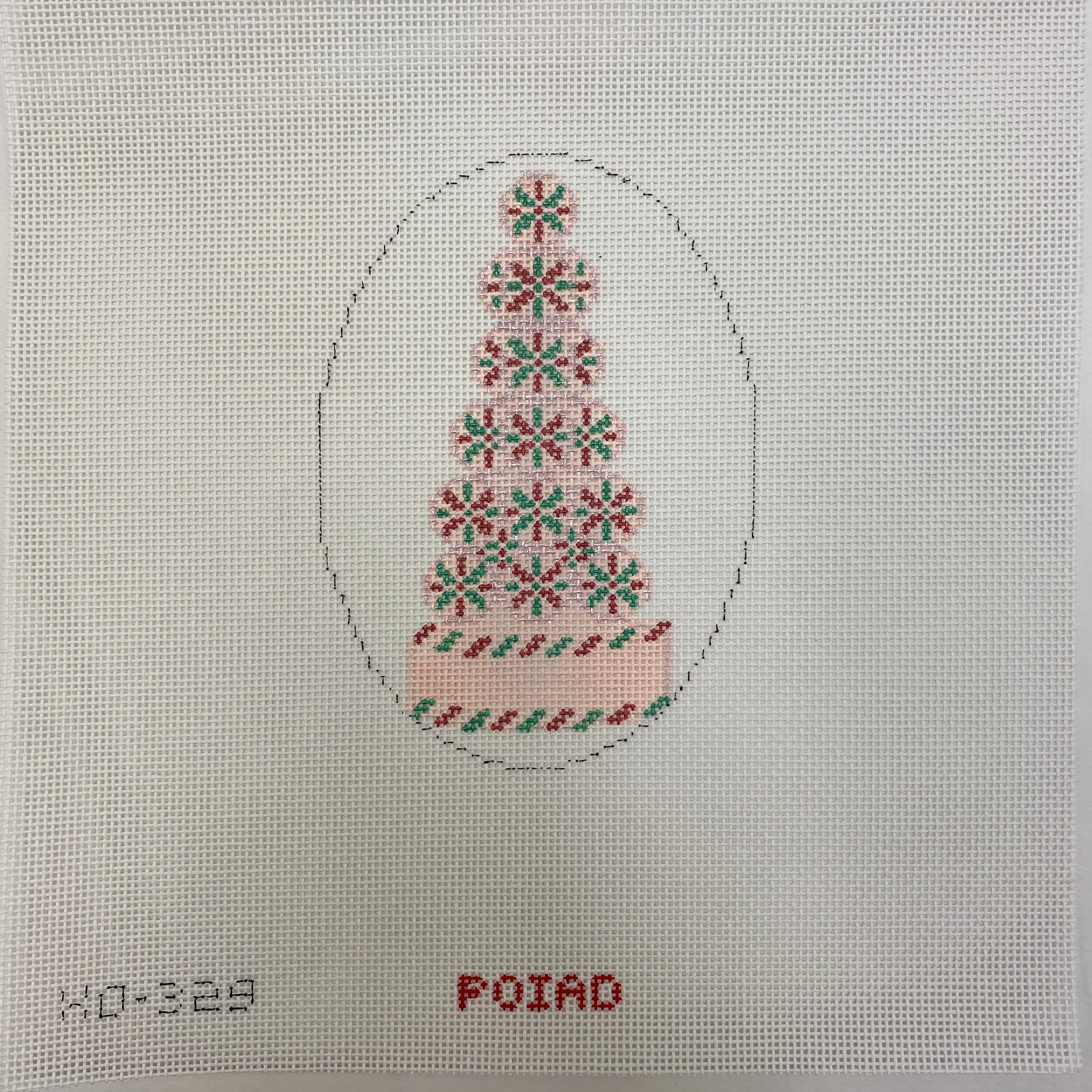 XO-329 - Red & Green peppermint on stand