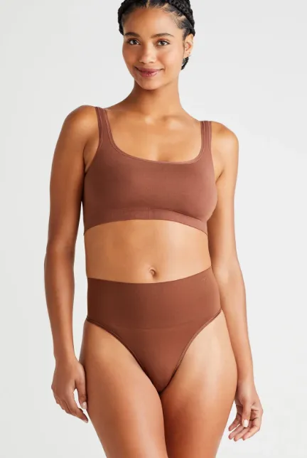 YUMMIE SHAPING THONG SEAMLESS - COPPER GLOW